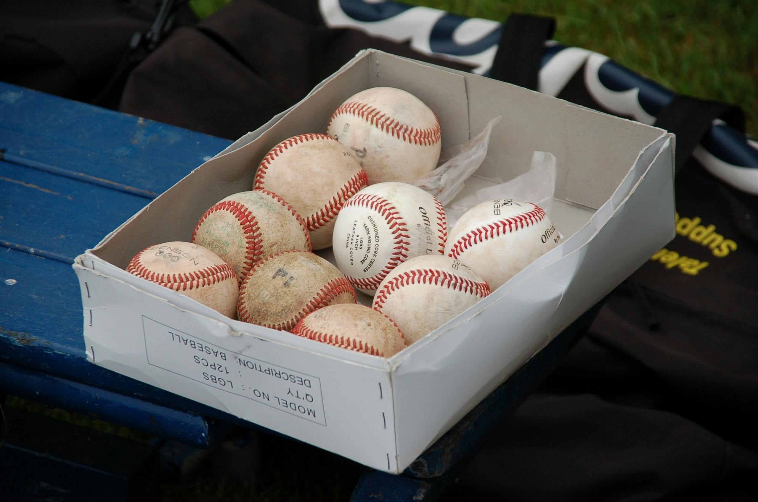 Red and White Baseball